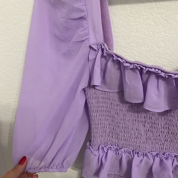 Lovers and Friends Puff Sleeve dress. New without tags - Picture 4 of 6